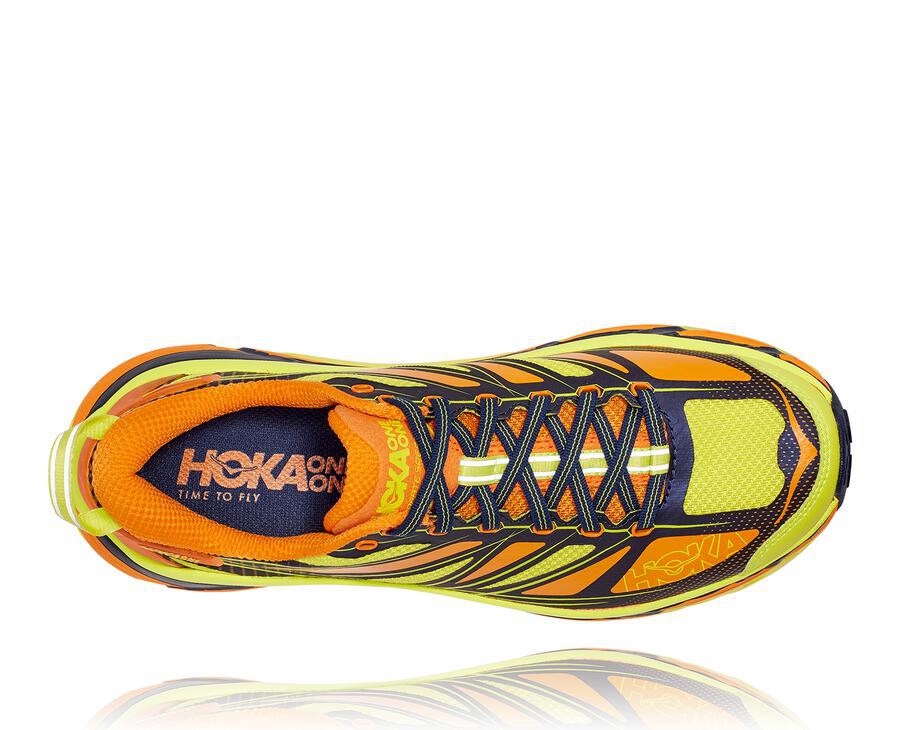 Hoka One One Trainers Mens Light Gold/Rose - Mafate Speed 2 - 13095HXLT